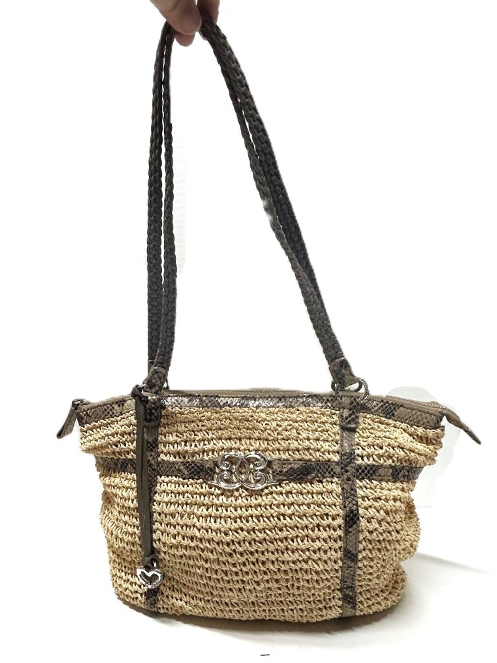 Brighton straw shoulder-bag